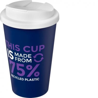 Kubek Americano® Eco z recyklingu o pojemności 350 ml z pokrywą odporną na zalanie