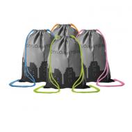 Odblaskowa torba ze sznurkiem z nadrukiem full color