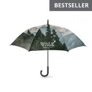 Wiatroodporny parasol premium. 23 cale z nadrukiem full color