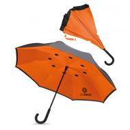 Wiatroodporny parasol odwracalny  z nadrukiem full color