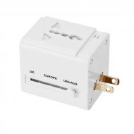 Podwójny adapter podróżny z portami USB