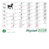 Kalendarz ścienny rodzinny 2026