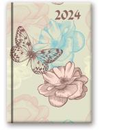 Kalendarz książkowy dzienny Motyl Soft