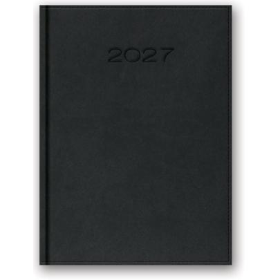 Kalendarz książkowy dzienny 2027 Grafit