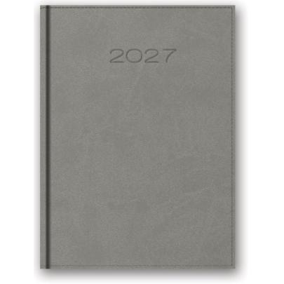 Kalendarz książkowy tygodniowy 2027 Szary
