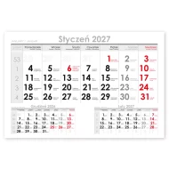 Kalendarz na ścianę jednodzielny Standard płaski 2027 z indywidualnym projektem logo