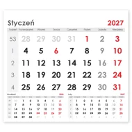 Kalendarz biurkowy spiralowany ECO 2027