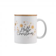 Kubek ceramiczny "Hello Christmas z logo firmy