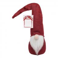 Filcowy świąteczny skrzat ze spiczastą czapką HANS ze świąyecznym logo firmy