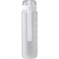 Butelka sportowa RPET 1000 ml z gumowanym wykończeniem