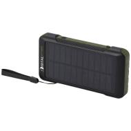 Soldy powerbank solarny o pojemności 10 000 mAh z dynamem wykonany z tworzyw sztucznych pochodzących