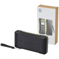 Soldy powerbank solarny o pojemności 10 000 mAh z dynamem wykonany z tworzyw sztucznych pochodzących