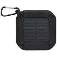 Solo plastikowy głośnik solarny Bluetooth® IPX5 o mocy 3 W z karabińczykiem wykonany z tworzywa poch