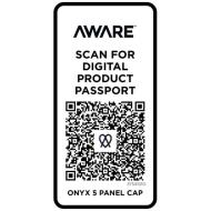 Onyx 5-panelowa czapka Aware™ z daszkiem z recyklingu