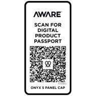 Onyx 5-panelowa czapka Aware™ z daszkiem z recyklingu