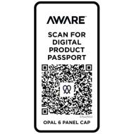 Opal 6-panelowa czapka Aware™ z daszkiem z recyklingu