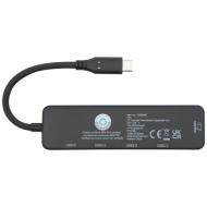 Loop adapter multimedialny USB 2.0-3.0 z portem HDMI wykonany z tworzyw sztucznych pochodzących z re