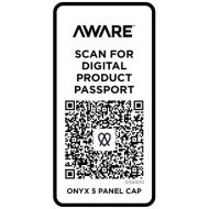 Onyx 5-panelowa czapka Aware™ z daszkiem z recyklingu
